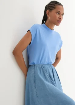 Online Camiseta de viscosa suave Mujer Básicos|Camisetas