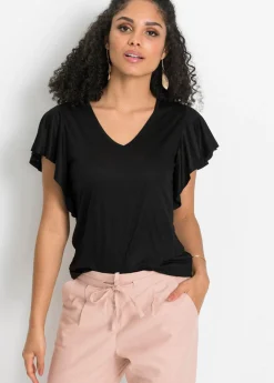 Online Camiseta de viscosa suave Mujer Camisetas|Novedades
