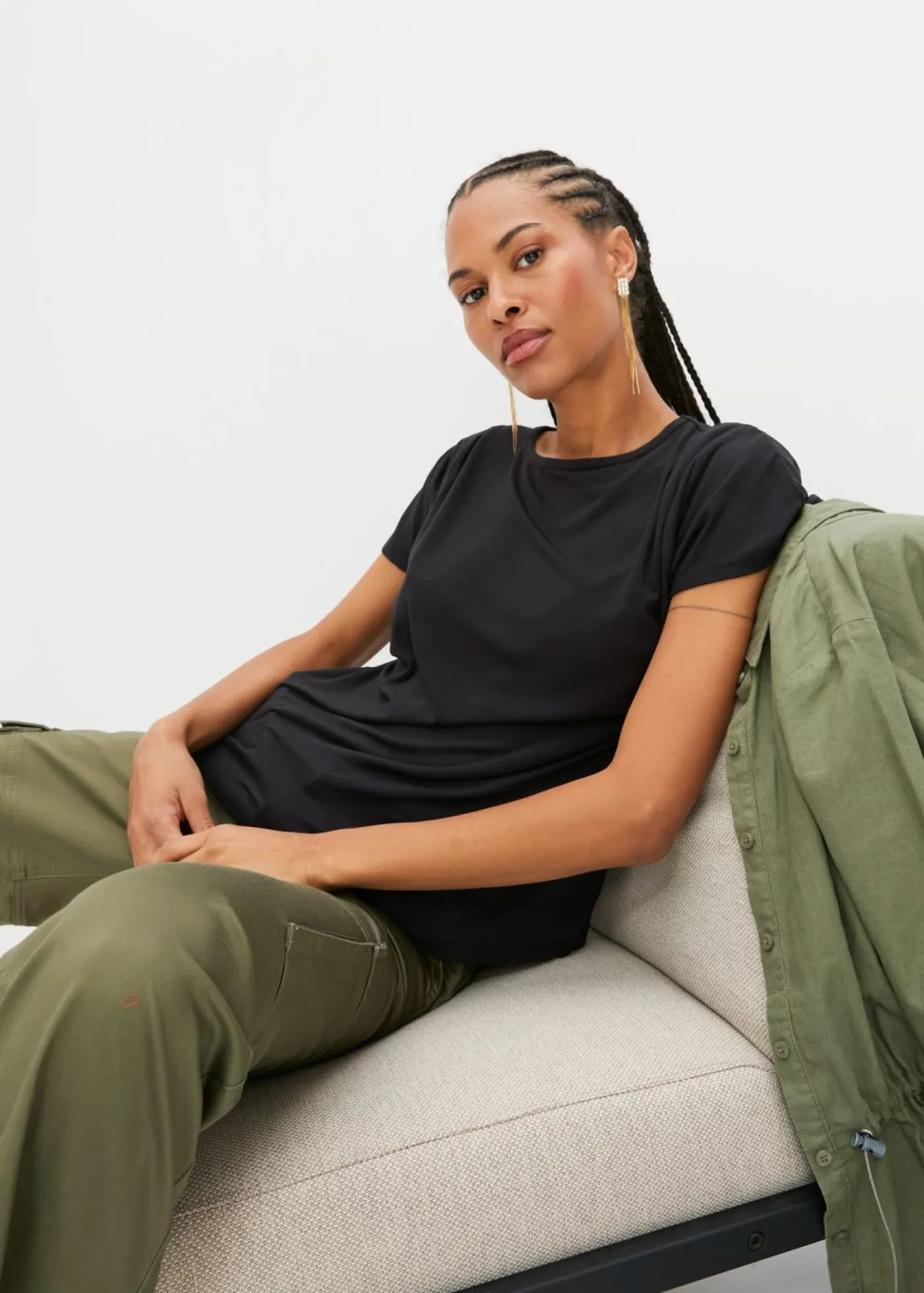 Hot Camiseta de viscosa suave Mujer Básicos|Camisetas