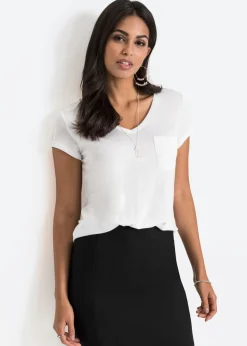 Discount Camiseta de viscosa suave Mujer Básicos|Camisetas