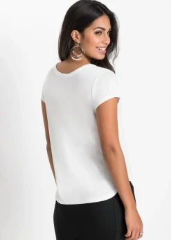 Discount Camiseta de viscosa suave Mujer Básicos|Camisetas