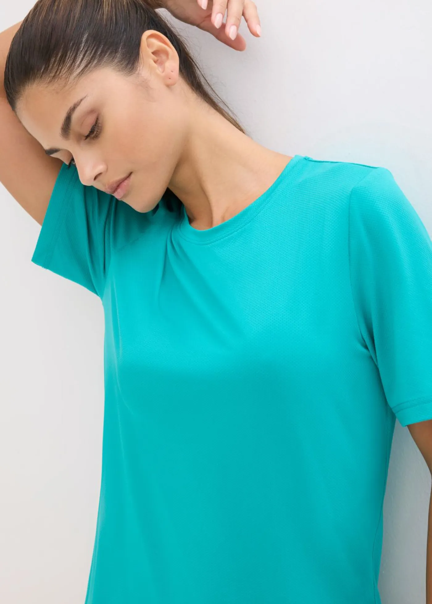 Online Camiseta deportiva con aspecto estructurado Mujer Ropa Deportiva|Camisetas