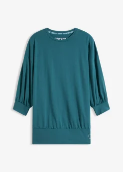 Online Camiseta deportiva con corte holgado, mangas ¾ y material de secado rápido Mujer Ropa Deportiva|Camisetas