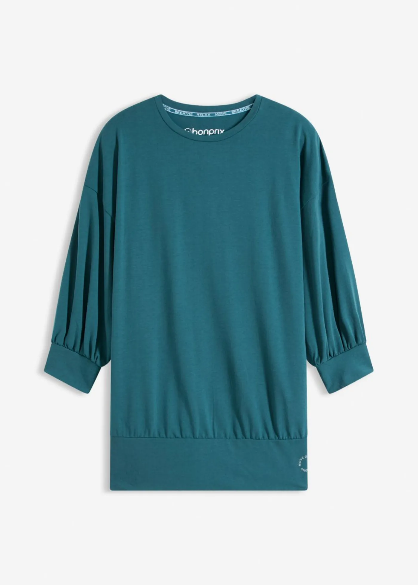 Online Camiseta deportiva con corte holgado, mangas ¾ y material de secado rápido Mujer Ropa Deportiva|Camisetas