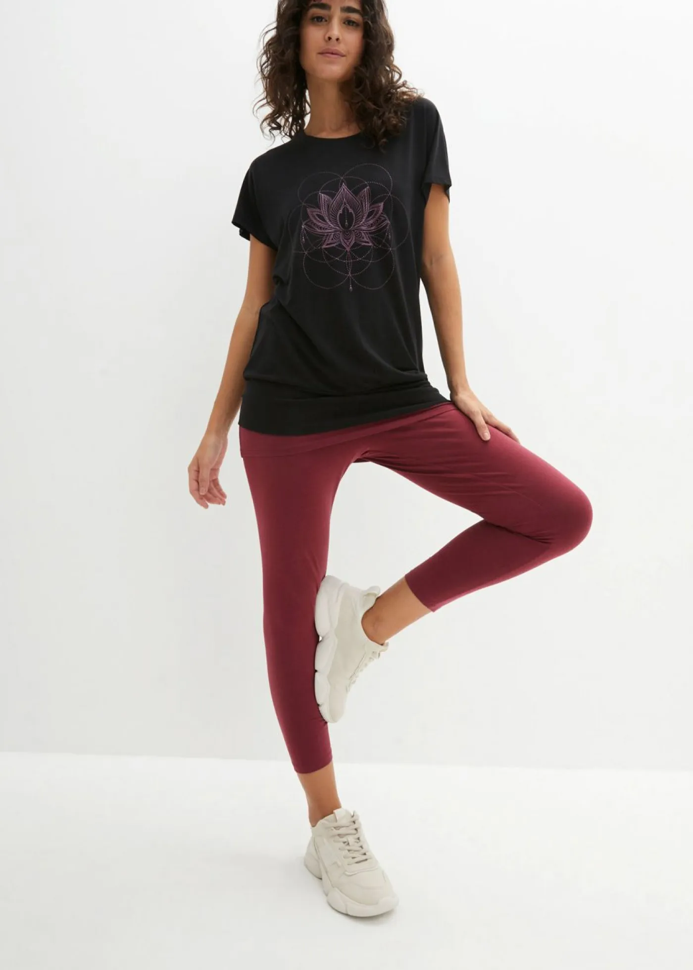 New Camiseta deportiva con corte holgado Mujer Ropa Deportiva|Camisetas
