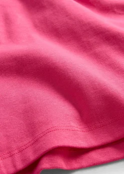 New Camiseta elástica con escote en forma de U Mujer Básicos|Camisetas