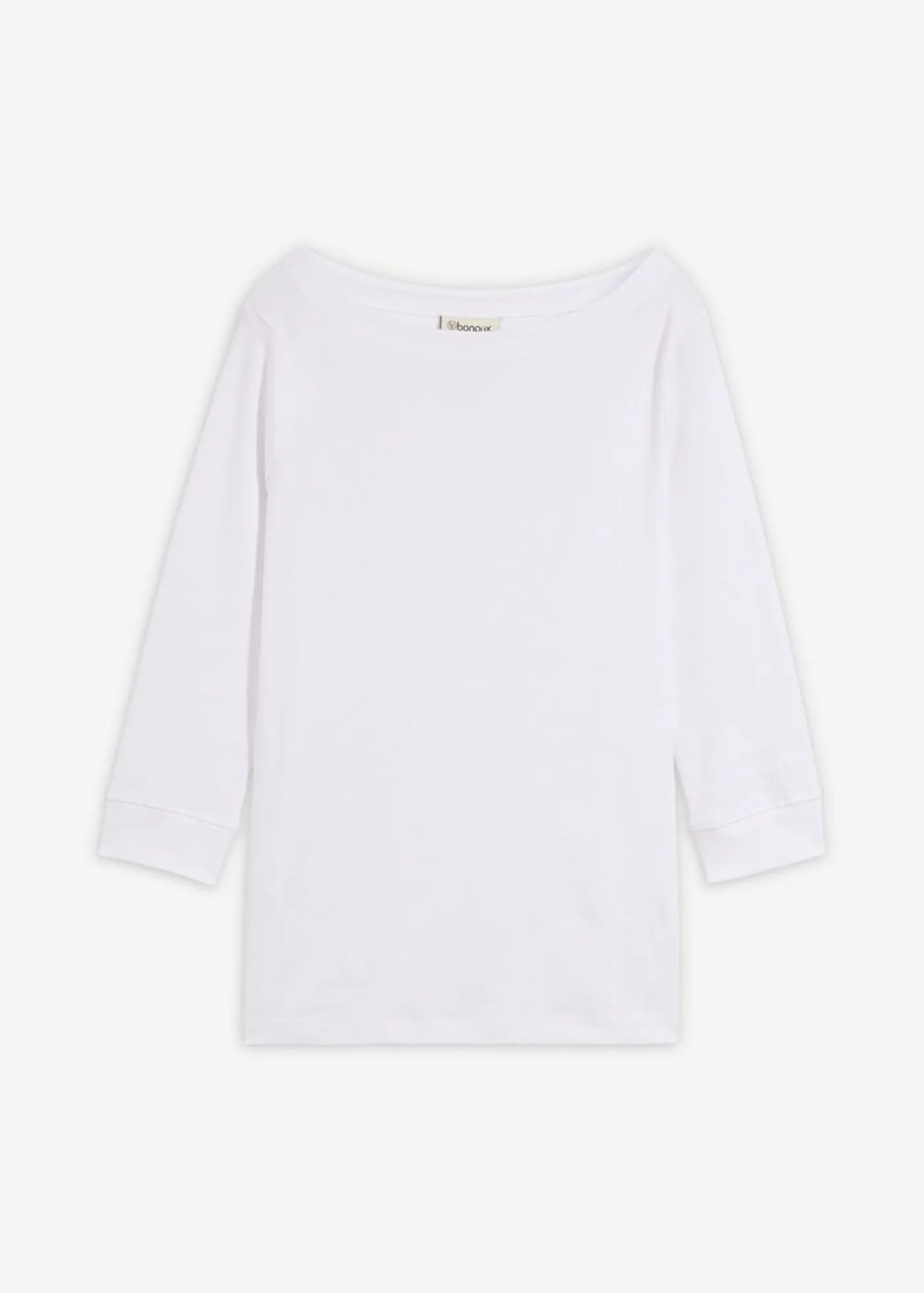 Outlet Camiseta elástica con escote en forma de U Mujer Básicos|Camisetas