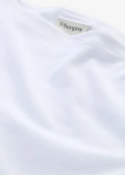 Outlet Camiseta elástica con escote en forma de U Mujer Básicos|Camisetas
