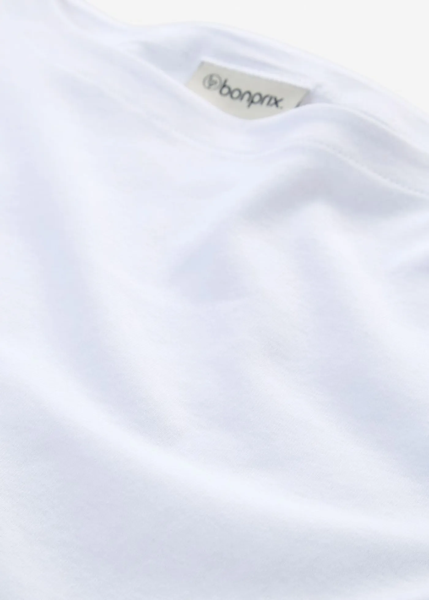 Outlet Camiseta elástica con escote en forma de U Mujer Básicos|Camisetas