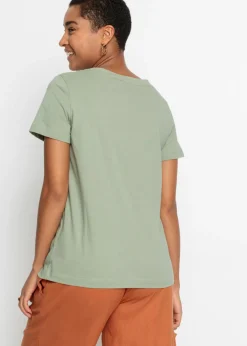 Best Camiseta estampada de algodón orgánico Mujer Camisetas