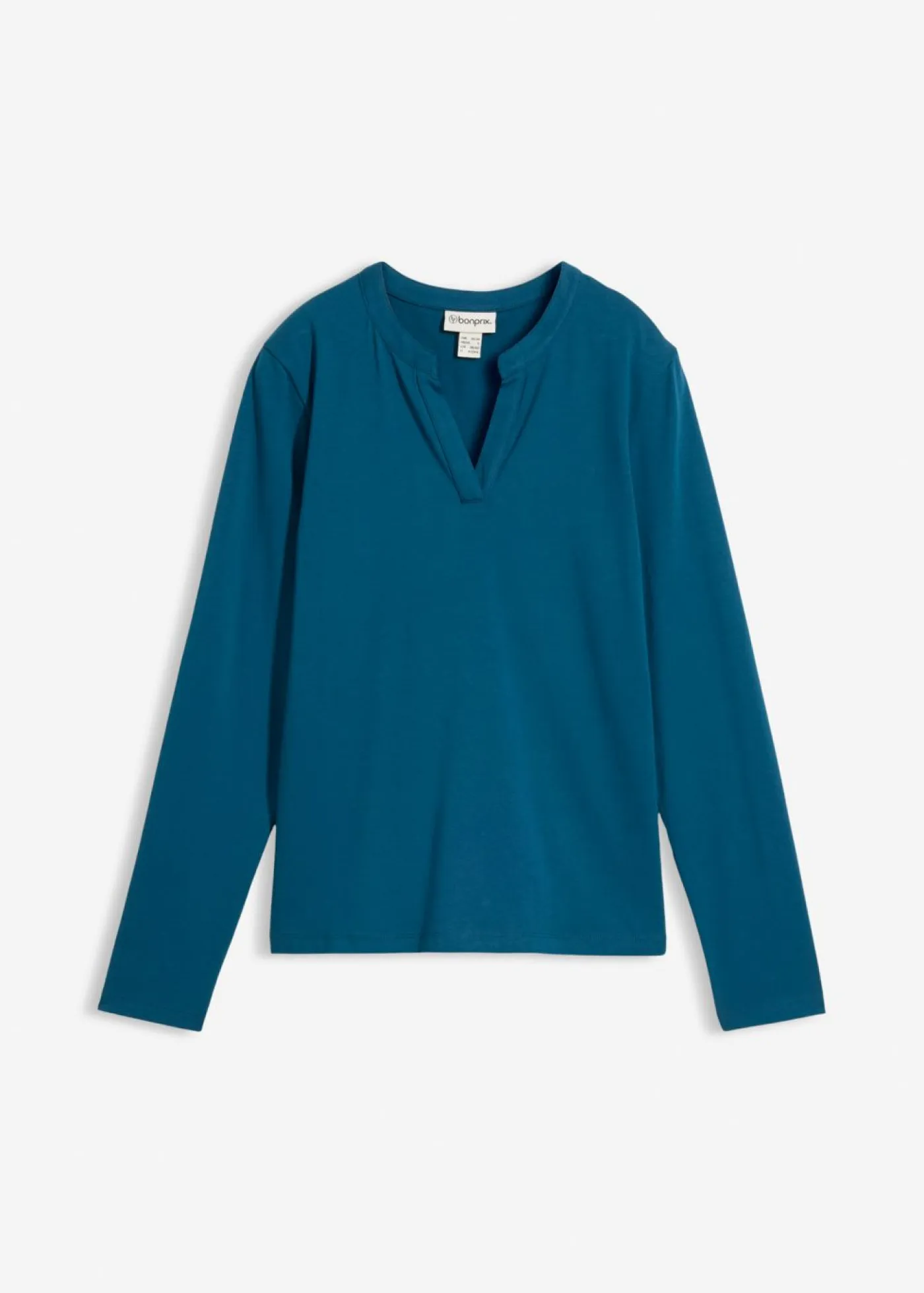 Outlet Camiseta henley hasta la cadera Mujer Básicos|Camisetas