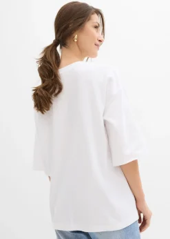 Discount Camiseta holgada de algodón orgánico puro Mujer Camisetas