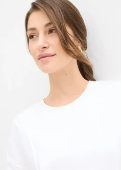 Discount Camiseta holgada de algodón orgánico puro Mujer Camisetas