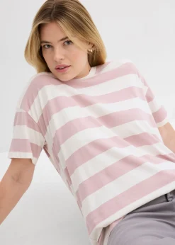 Best Camiseta holgada de algodón orgánico puro Mujer Básicos|Camisetas