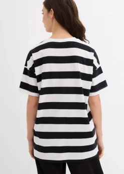 Clearance Camiseta holgada de algodón orgánico puro Mujer Básicos|Camisetas