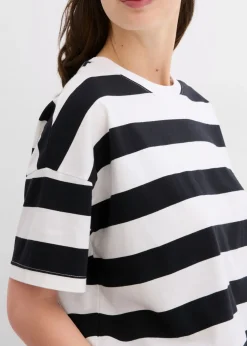 Clearance Camiseta holgada de algodón orgánico puro Mujer Básicos|Camisetas