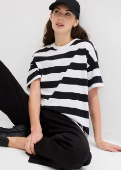 Clearance Camiseta holgada de algodón orgánico puro Mujer Básicos|Camisetas