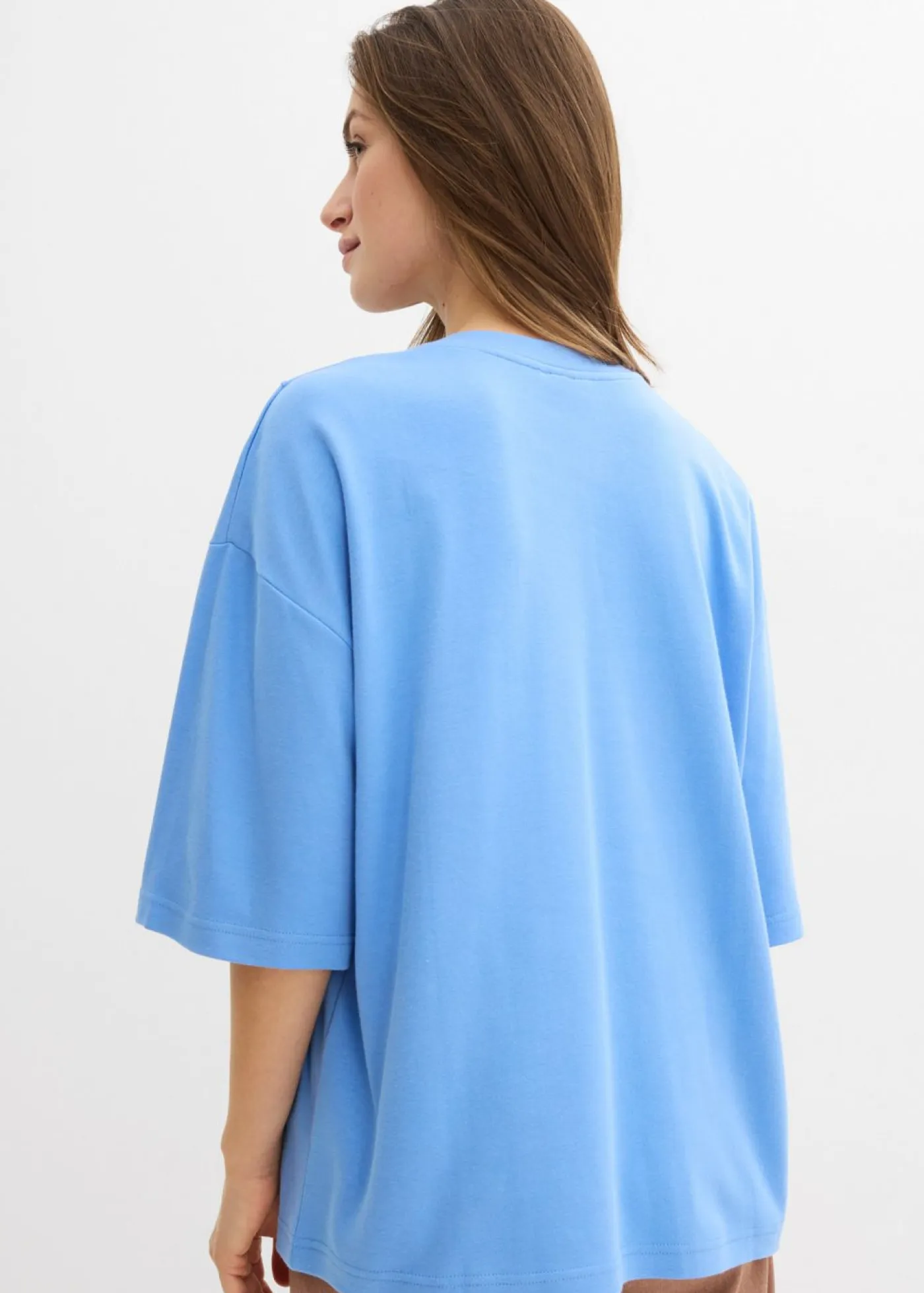 Clearance Camiseta holgada de algodón orgánico puro Mujer Camisetas