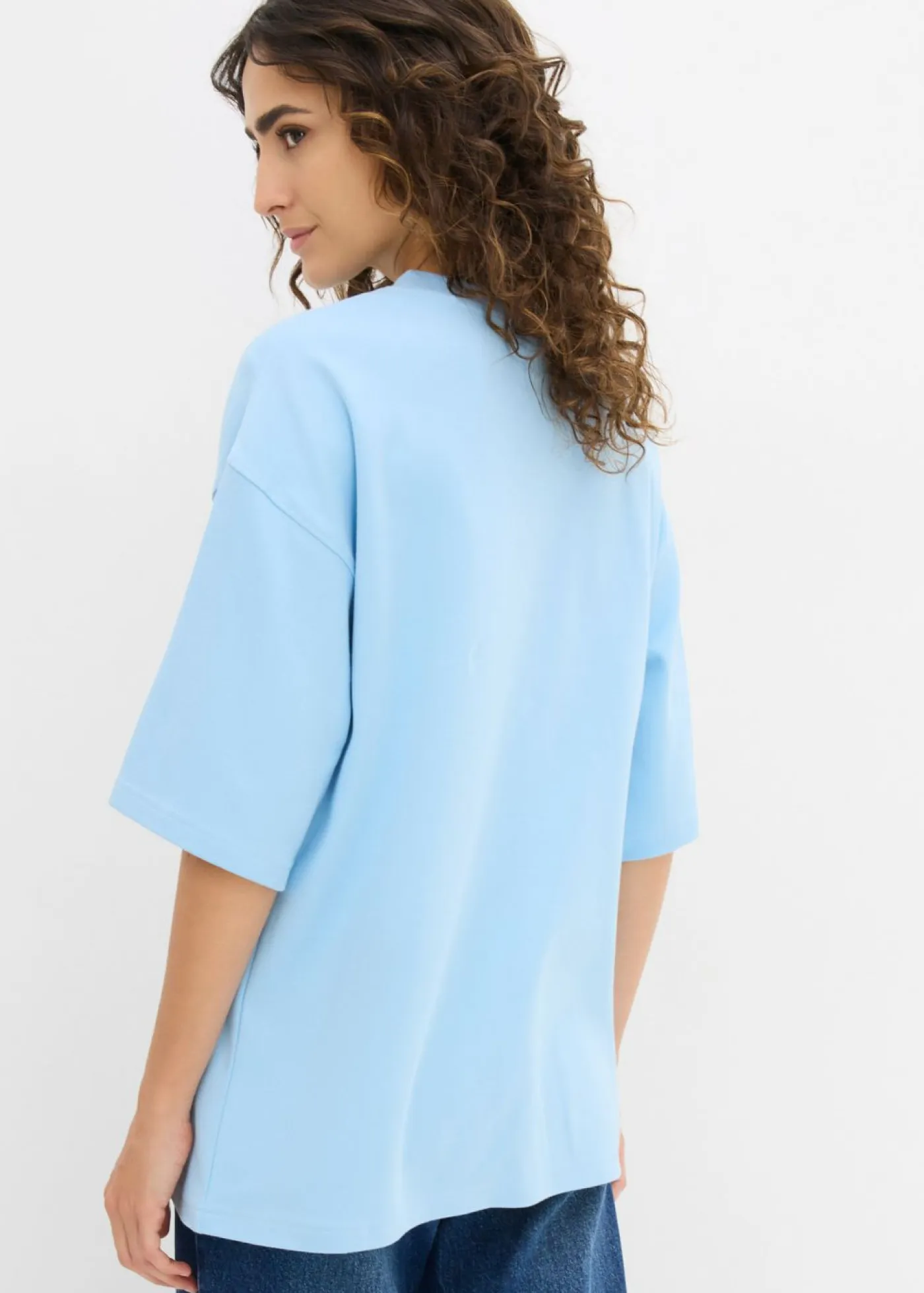 Camiseta holgada de algodón orgánico puro y pesado Mujer Básicos|Camisetas