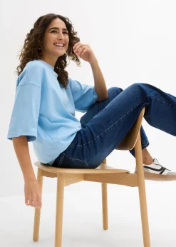 Camiseta holgada de algodón orgánico puro y pesado Mujer Básicos|Camisetas