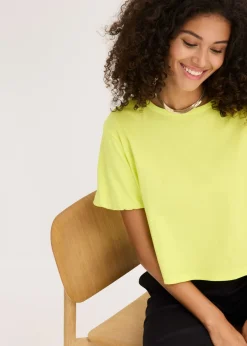 Discount Camiseta holgada de algodón orgánico puro Mujer Camisetas