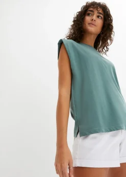Hot Camiseta holgada de algodón orgánico puro Mujer Básicos|Camisetas