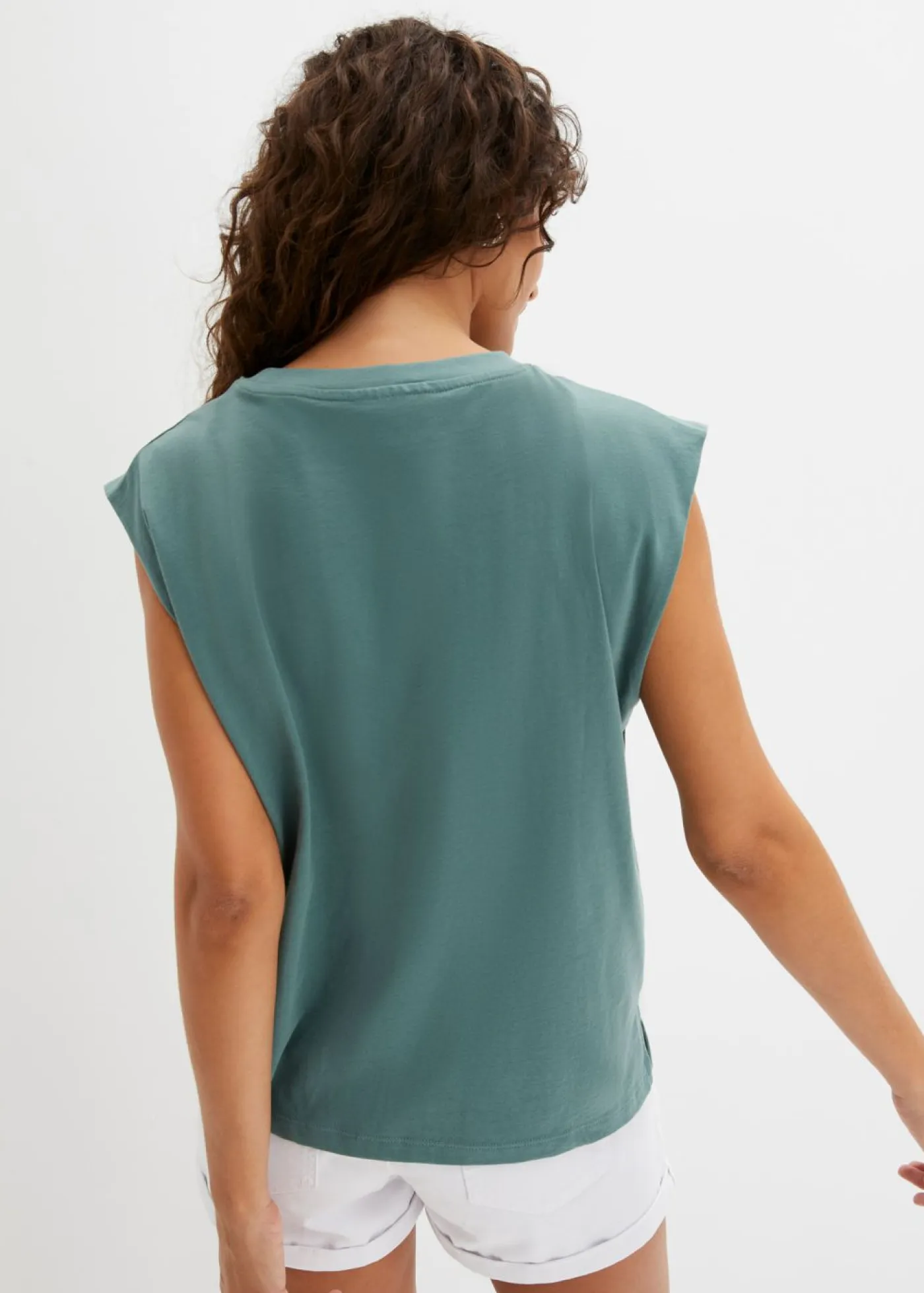 Hot Camiseta holgada de algodón orgánico puro Mujer Básicos|Camisetas