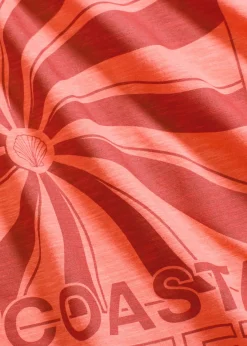 Hot Camiseta holgada de algodón orgánico puro Mujer Camisetas
