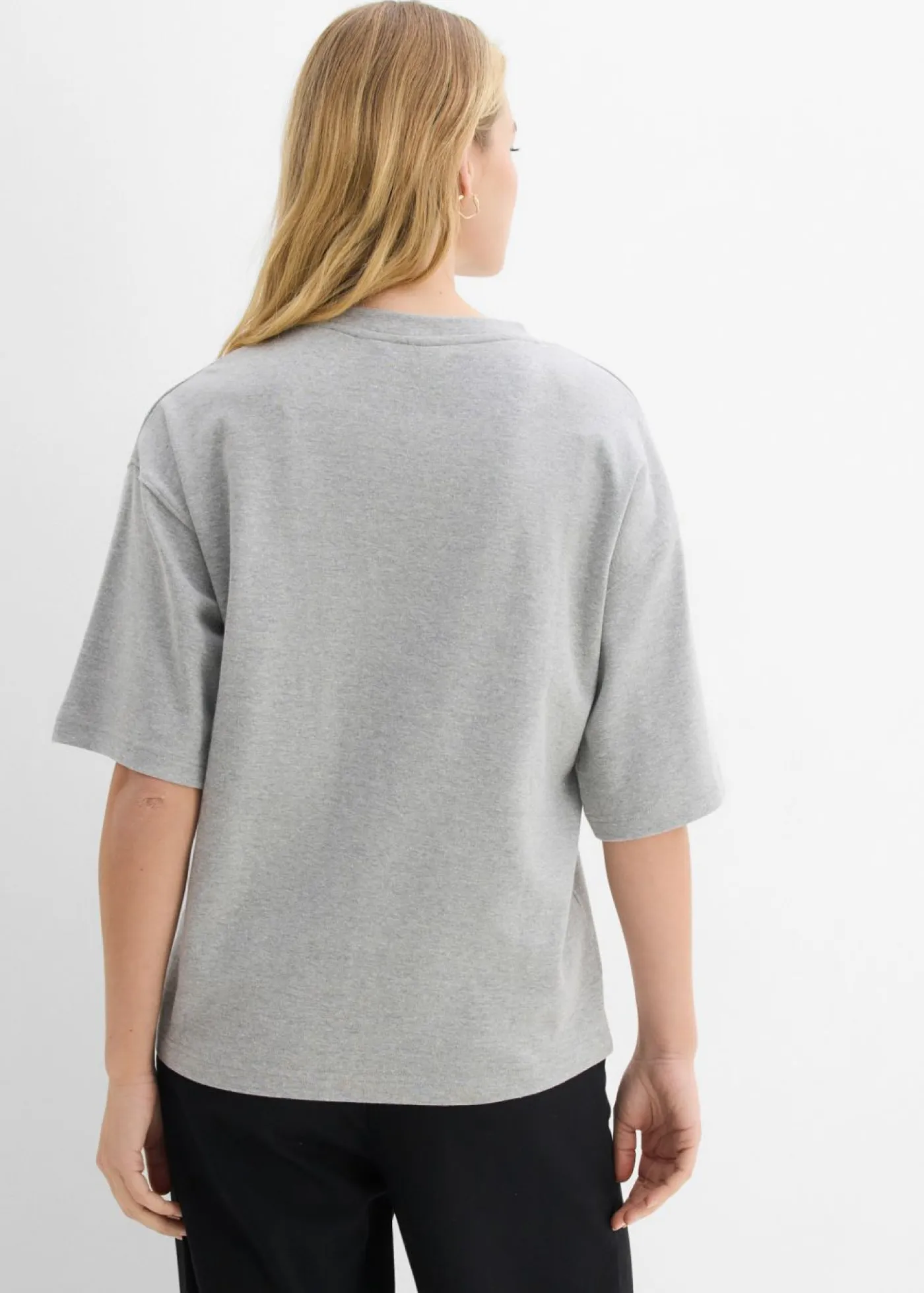 Sale Camiseta holgada de algodón orgánico puro y pesado Mujer Básicos|Camisetas