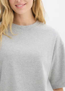 Sale Camiseta holgada de algodón orgánico puro y pesado Mujer Básicos|Camisetas