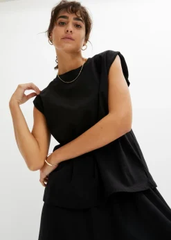 Hot Camiseta holgada de algodón orgánico puro Mujer Básicos|Camisetas