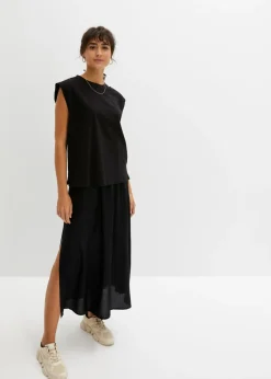 Hot Camiseta holgada de algodón orgánico puro Mujer Básicos|Camisetas