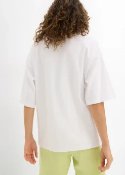 New Camiseta holgada de algodón orgánico puro y pesado Mujer Básicos|Camisetas