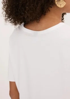 Sale Camiseta holgada de algodón orgánico puro Mujer Camisetas