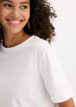 Sale Camiseta holgada de algodón orgánico puro Mujer Camisetas