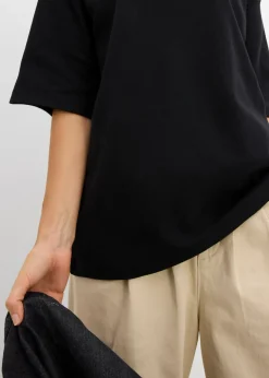 Clearance Camiseta holgada de algodón orgánico puro y pesado Mujer Básicos|Camisetas