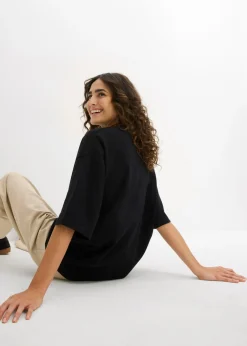 Clearance Camiseta holgada de algodón orgánico puro y pesado Mujer Básicos|Camisetas