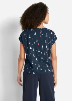 Best Camiseta holgada de manga corta Mujer Camisetas