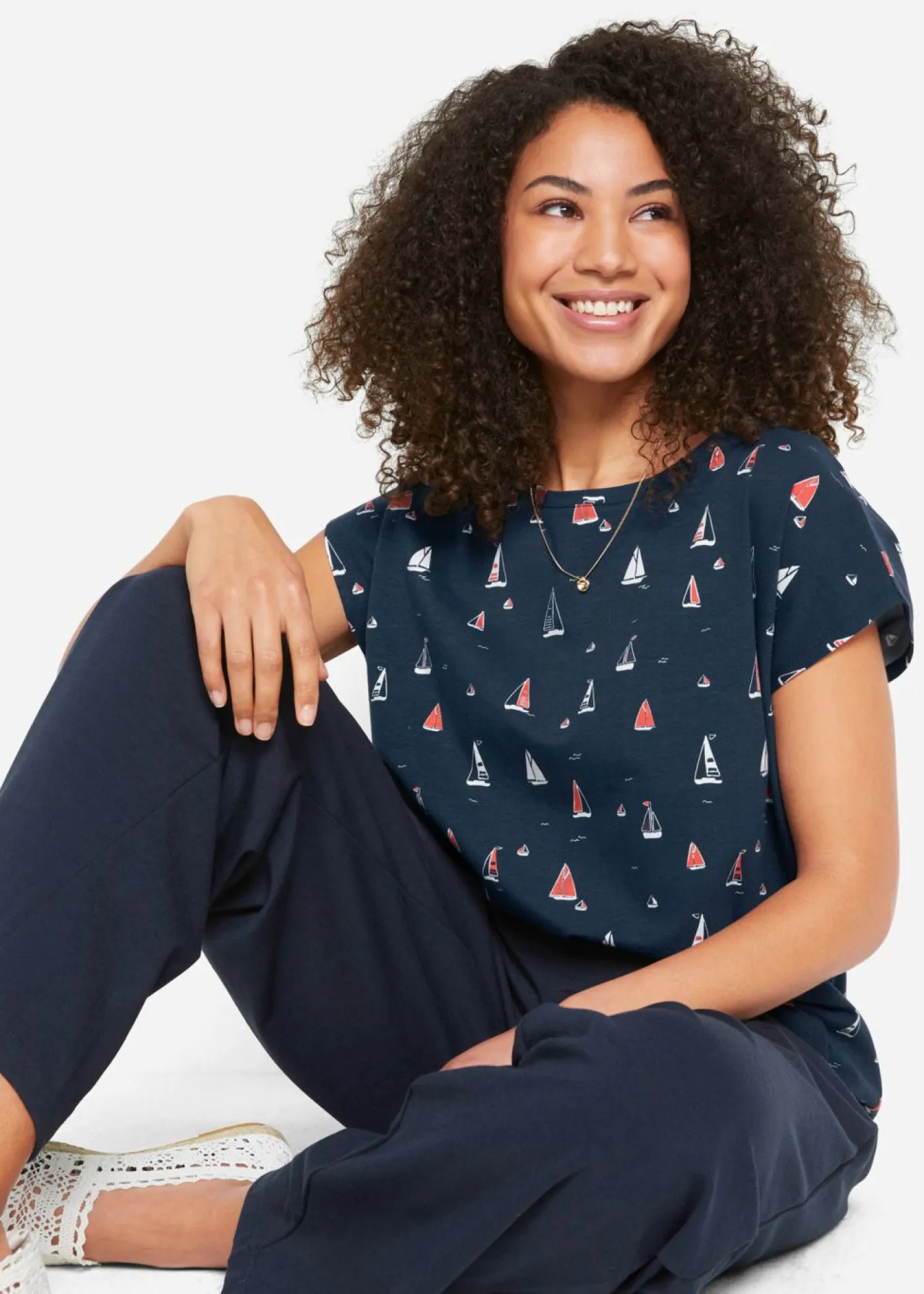 Best Camiseta holgada de manga corta Mujer Camisetas