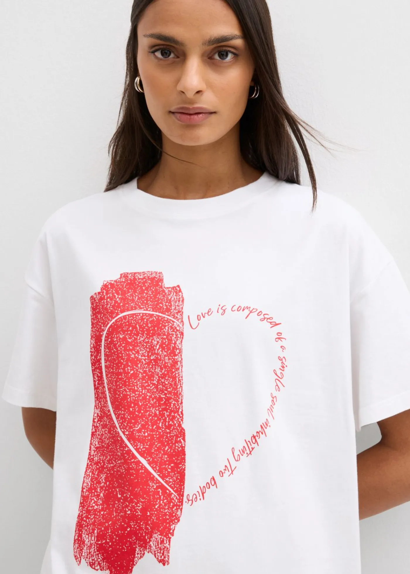 Discount Camiseta holgada de mezcla de algodón orgánico elástico Mujer Camisetas