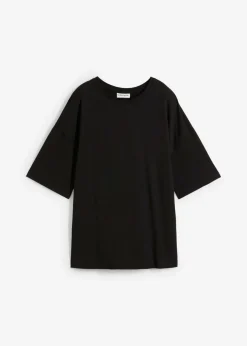 New Camiseta holgada de mezcla de algodón Mujer Esenciales|Camisetas