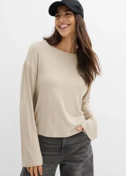 Online Camiseta holgada de mezcla fluida de viscosa y elastano Mujer Camisetas