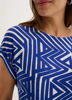 Best Camiseta holgada de mezcla de viscosa fluida Mujer Camisetas