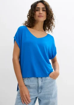 Camiseta holgada de mezcla de viscosa fluida Mujer Camisetas