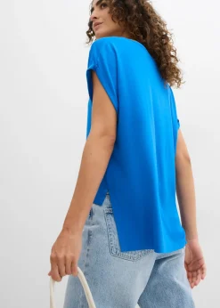 Camiseta holgada de mezcla de viscosa fluida Mujer Camisetas
