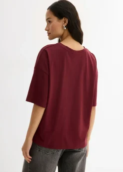 Discount Camiseta holgada de mezcla de algodón Mujer Esenciales|Camisetas