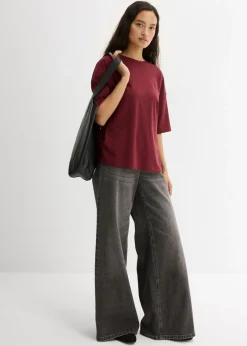 Discount Camiseta holgada de mezcla de algodón Mujer Esenciales|Camisetas
