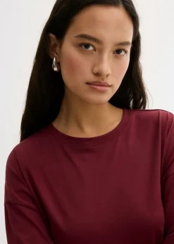 Discount Camiseta holgada de mezcla de algodón Mujer Esenciales|Camisetas