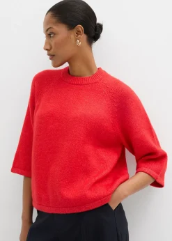 New Camiseta holgada de punto Mujer Esenciales|Camisetas