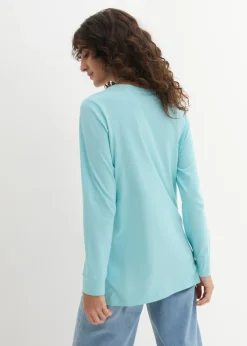 Clearance Camiseta larga con cuello redondo, manga larga (5 unidades) Mujer Básicos|Camisetas